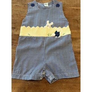 Easter Jon Jon Romper Bunny Baby Toddler Boy‎ Size 3-6 Months